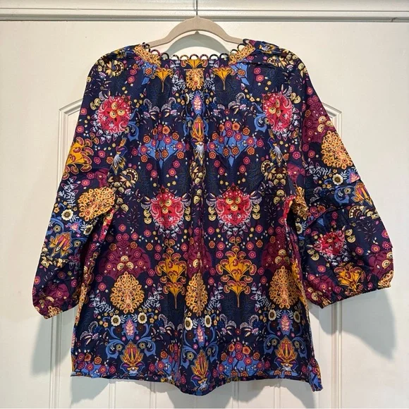 Talbots Multicolor Floral Blouse - Picture 6 of 10